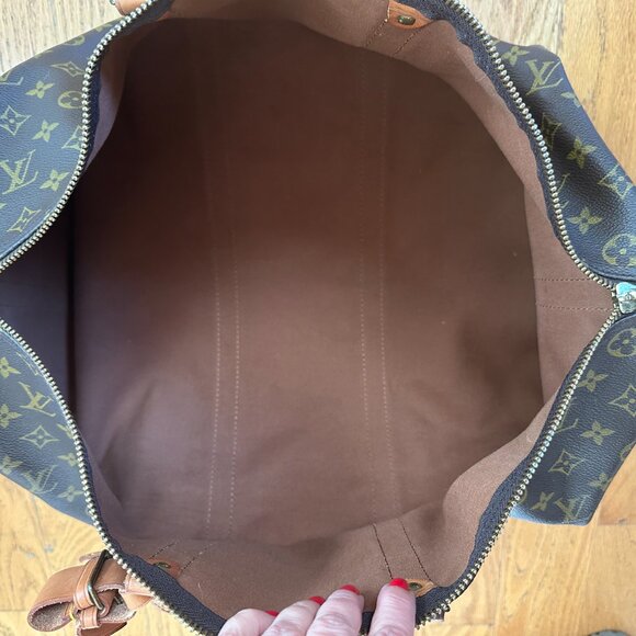 PREOWNED Authentic Louis Vuitton Keepall Bandoulière 50 (with Strap and Dustbag) - Picture 11 of 16